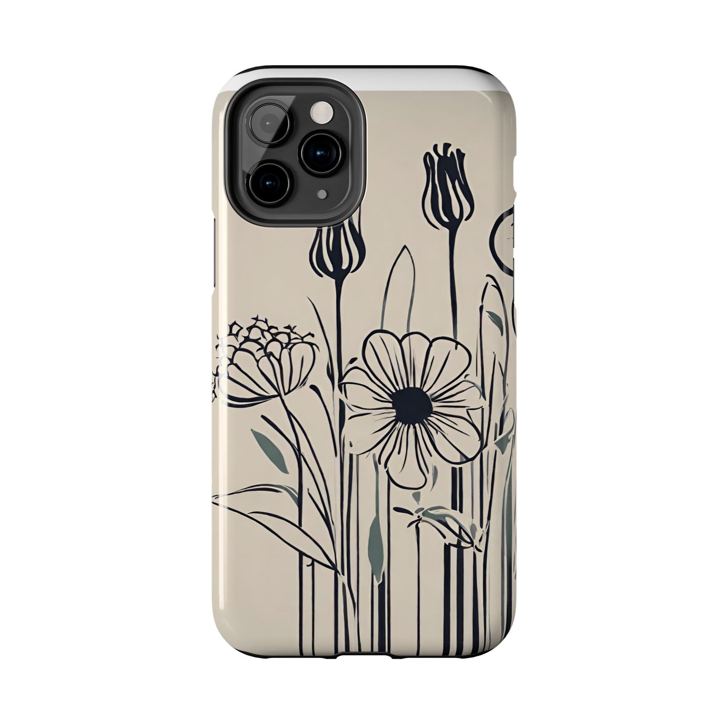 Flower Phone Case, Stencil flower phone case