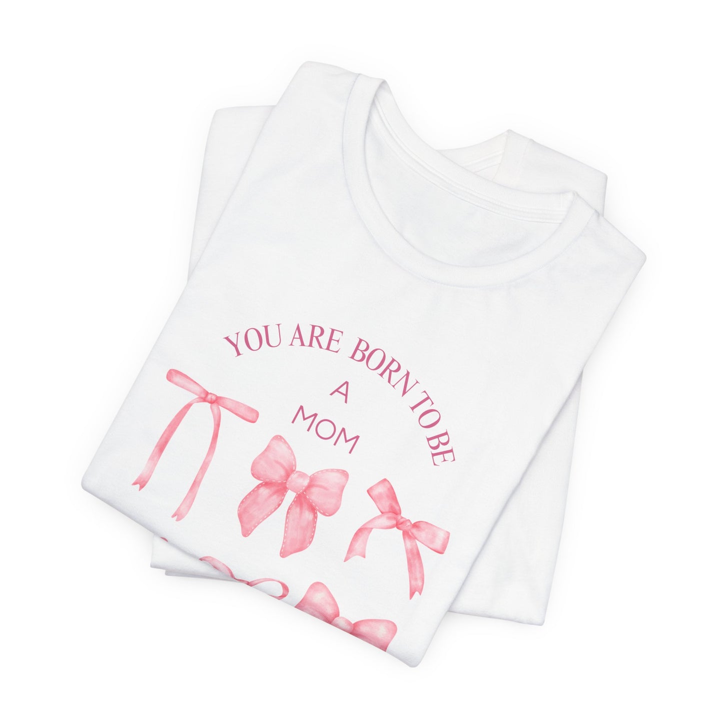 Pink Coquette Bow Pattern T-Shirt, Mom Coquette Tshirt,
Coquette bow tee