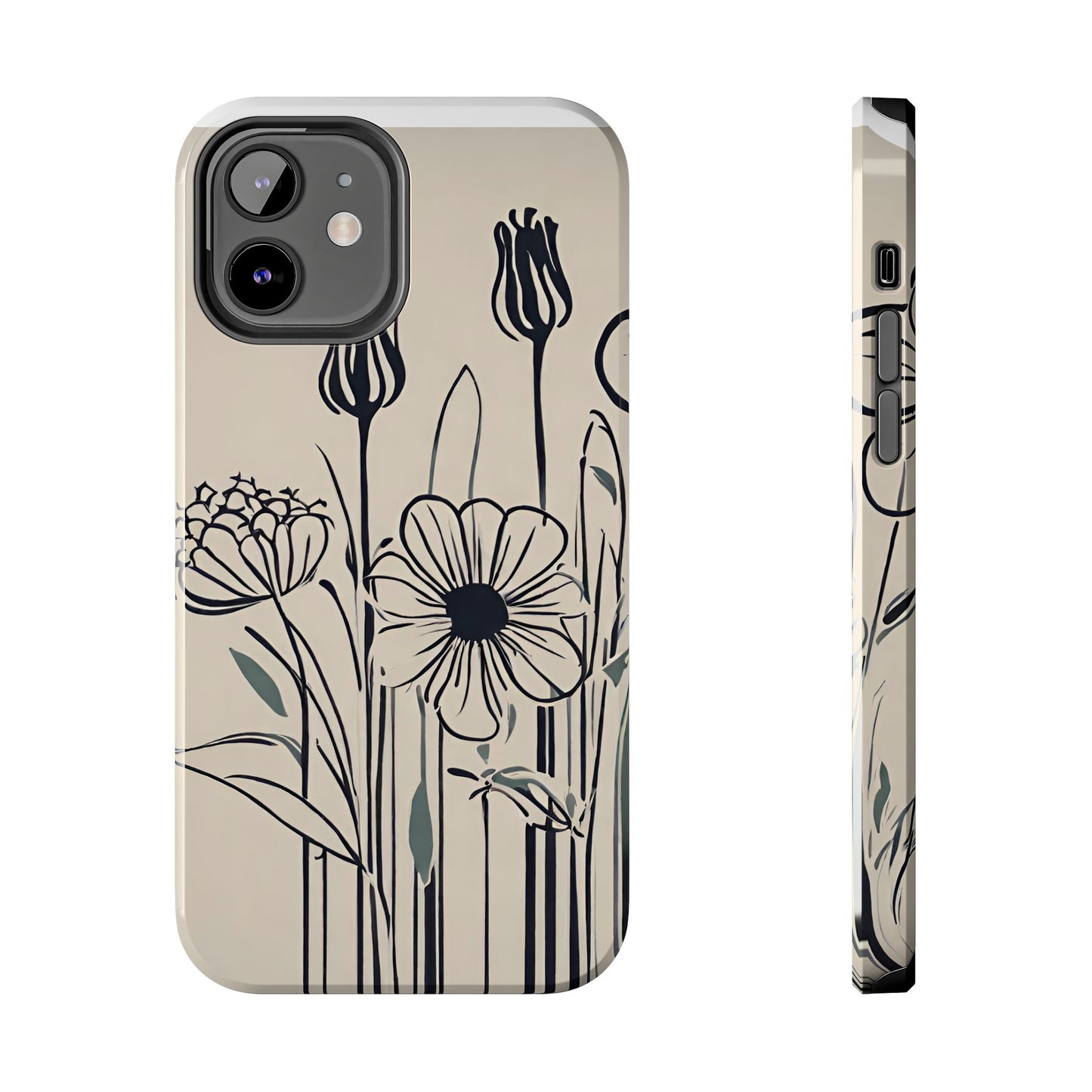 Flower Phone Case, Stencil flower phone case