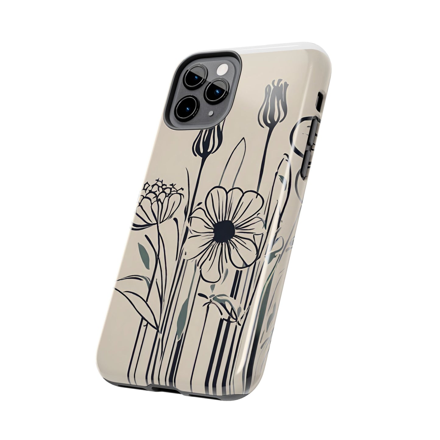 Flower Phone Case, Stencil flower phone case