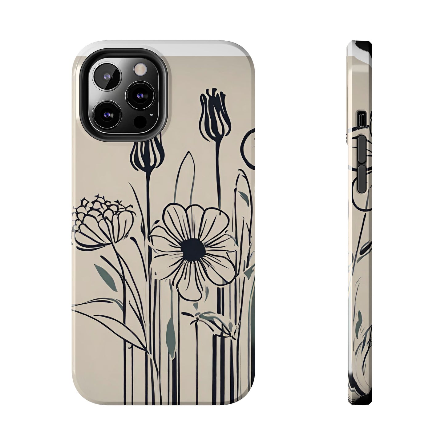 Flower Phone Case, Stencil flower phone case