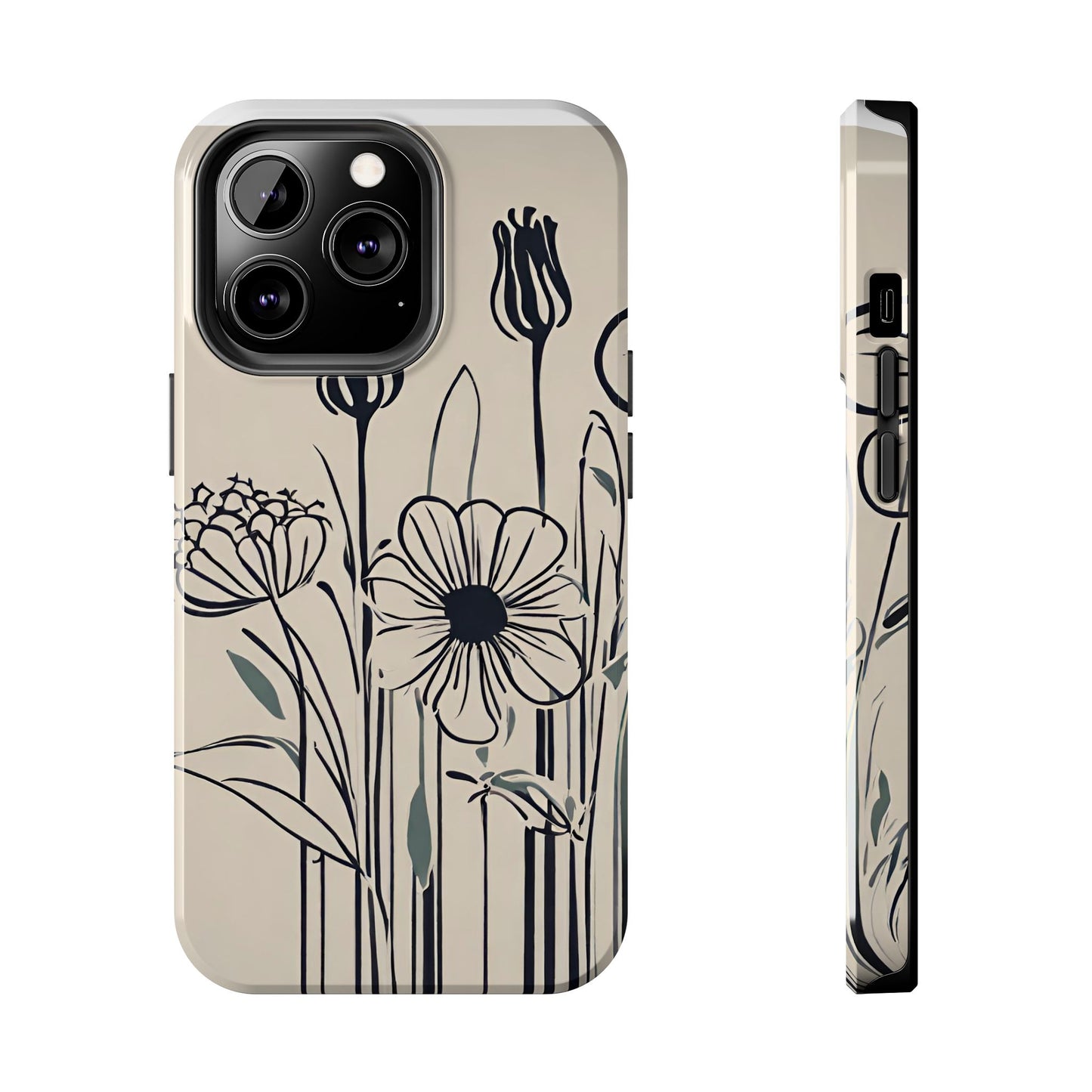 Flower Phone Case, Stencil flower phone case