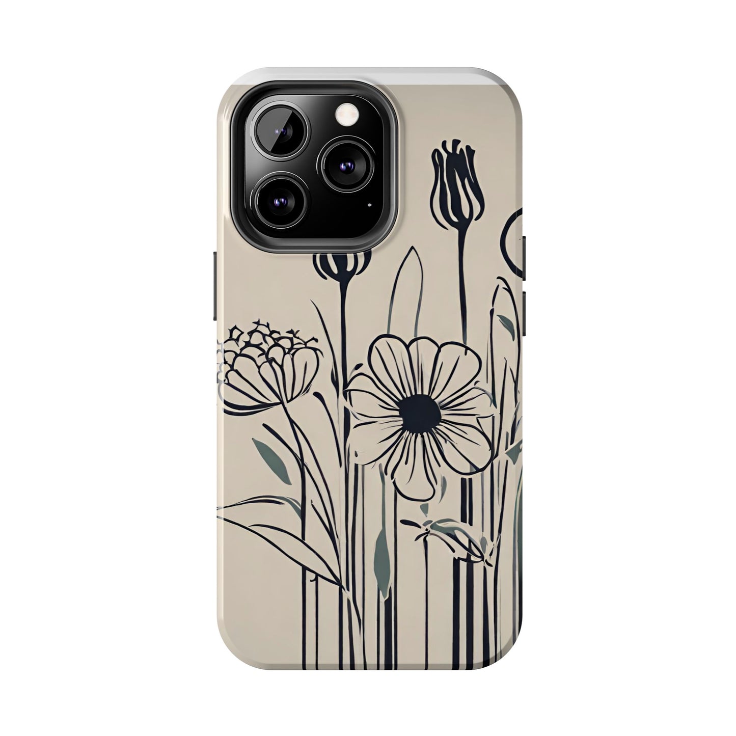 Flower Phone Case, Stencil flower phone case