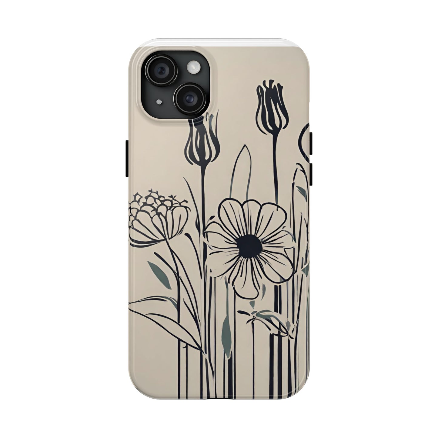 Flower Phone Case, Stencil flower phone case