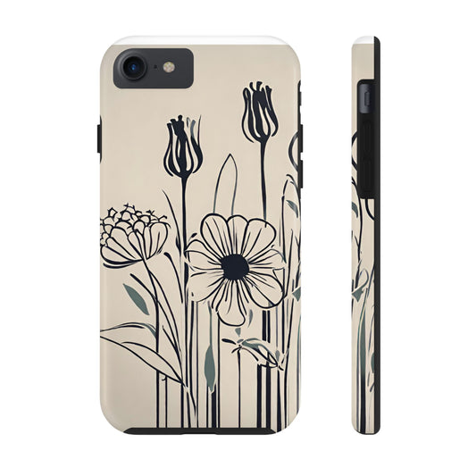 Flower Phone Case, Stencil flower phone case