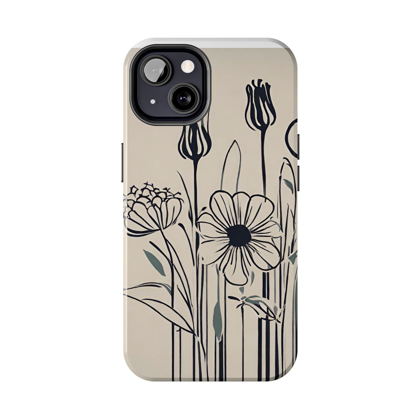 Flower Phone Case, Stencil flower phone case