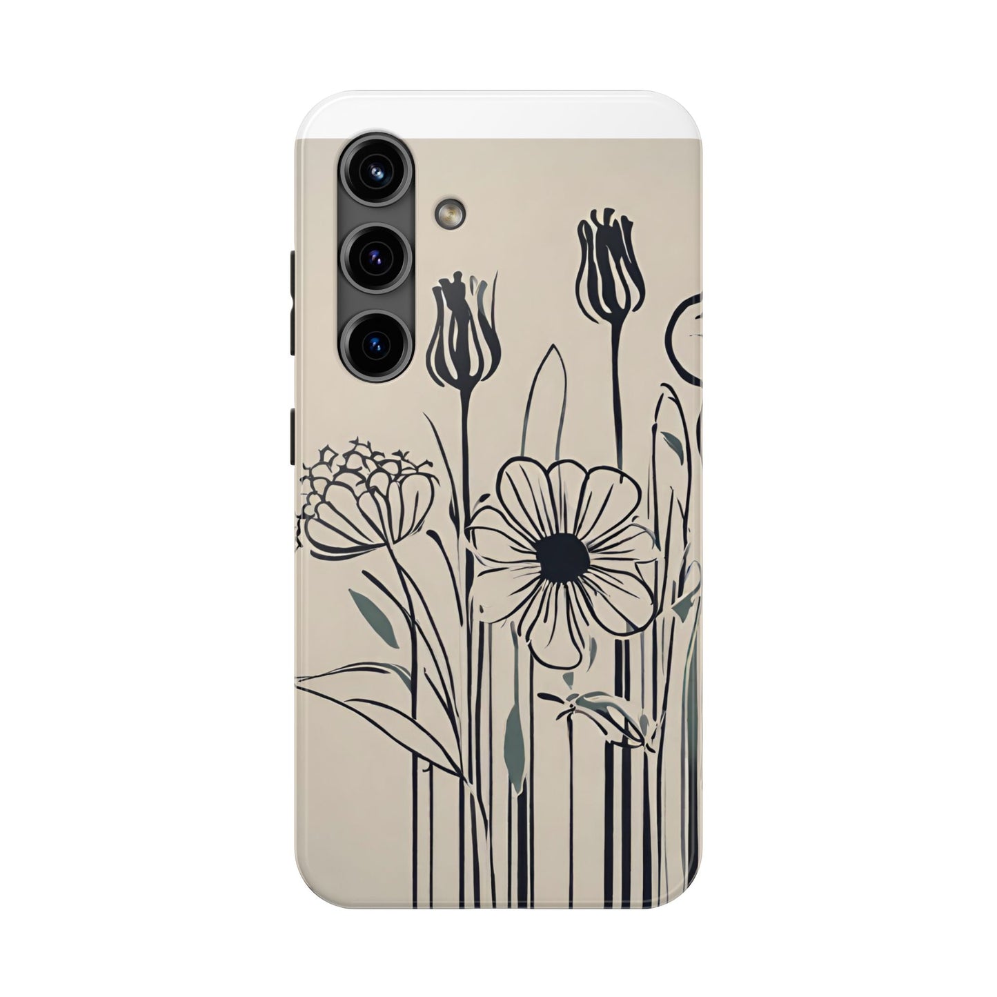Flower Phone Case, Stencil flower phone case