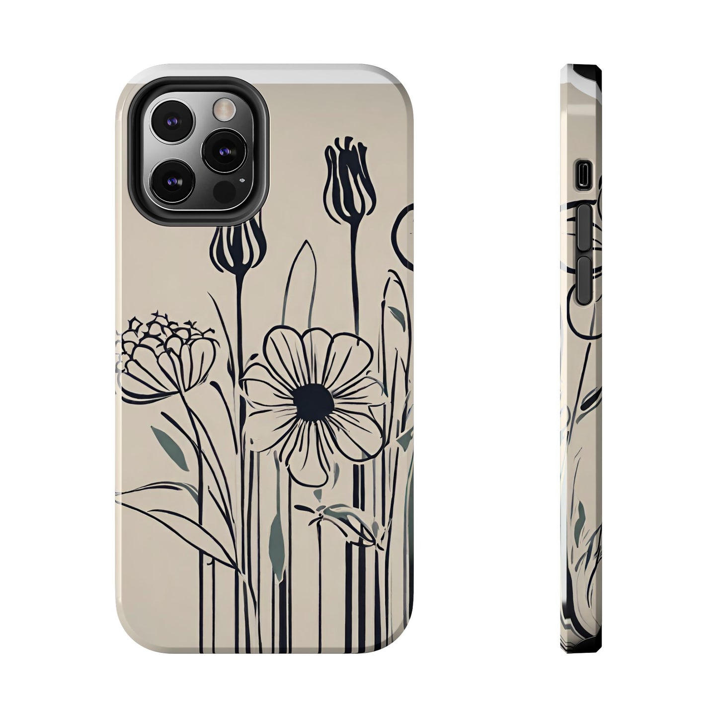 Flower Phone Case, Stencil flower phone case