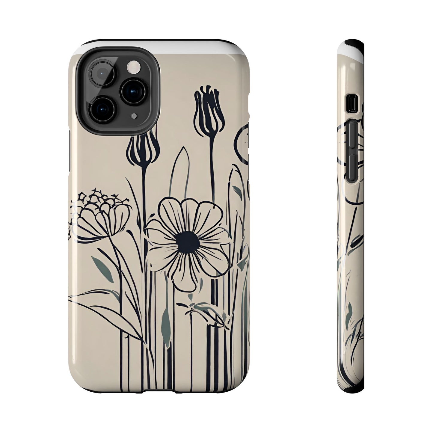 Flower Phone Case, Stencil flower phone case