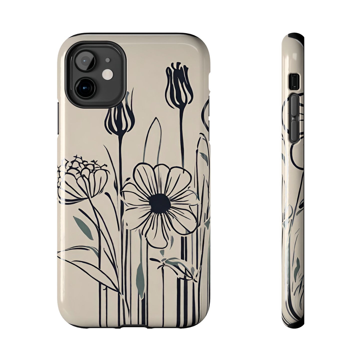Flower Phone Case, Stencil flower phone case