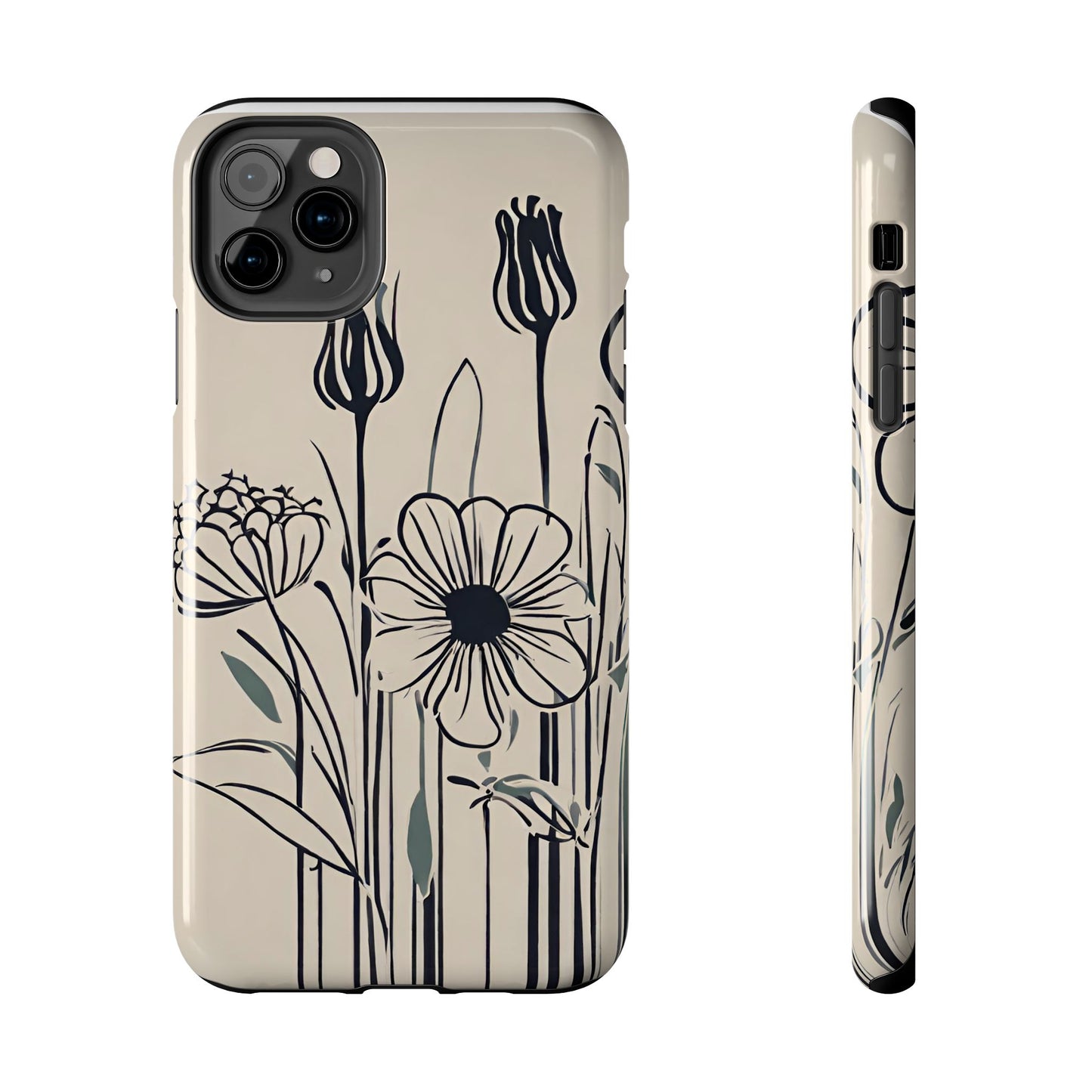 Flower Phone Case, Stencil flower phone case