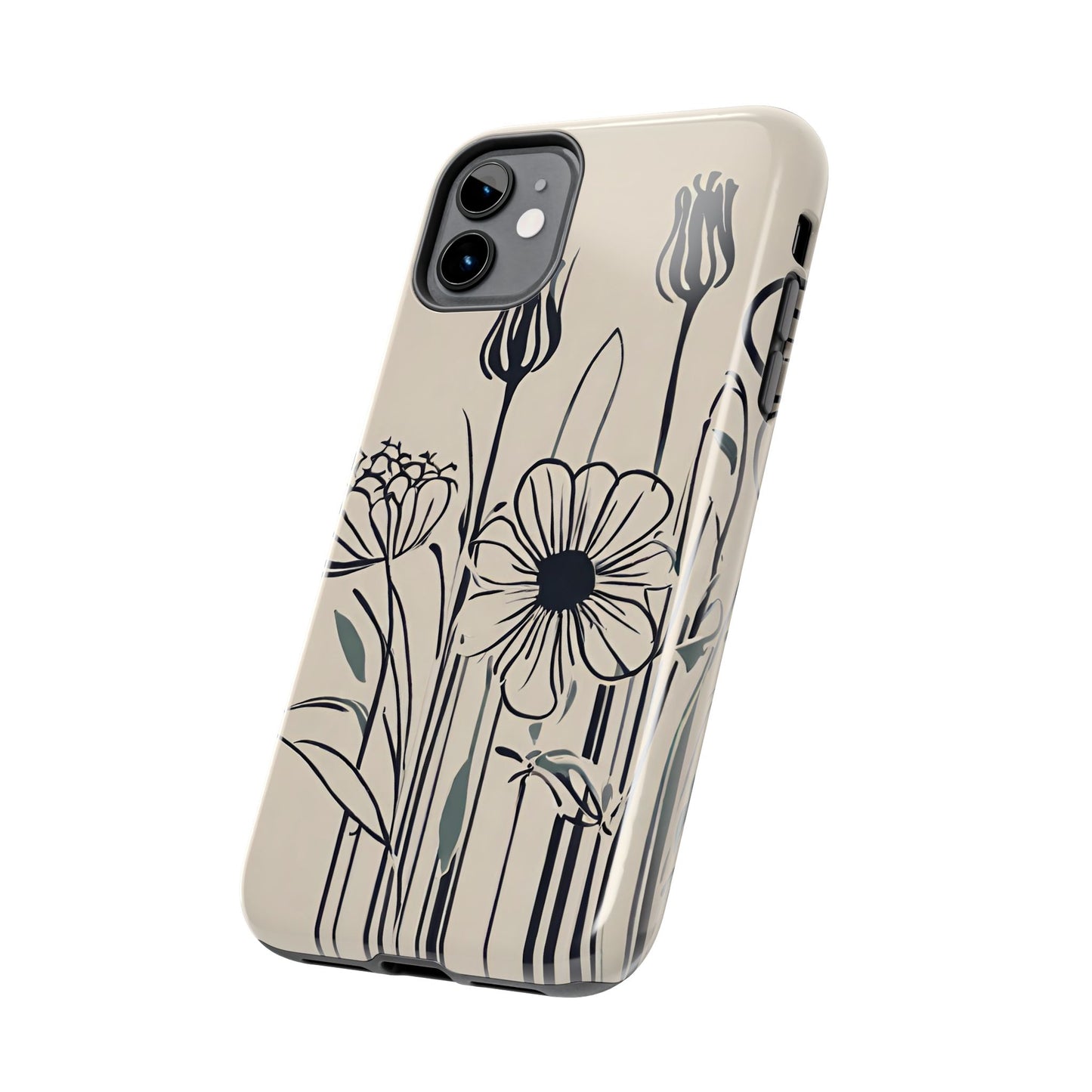 Flower Phone Case, Stencil flower phone case
