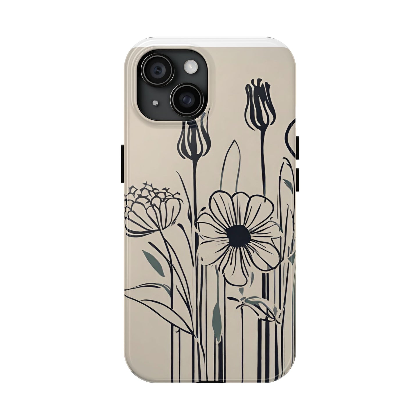 Flower Phone Case, Stencil flower phone case