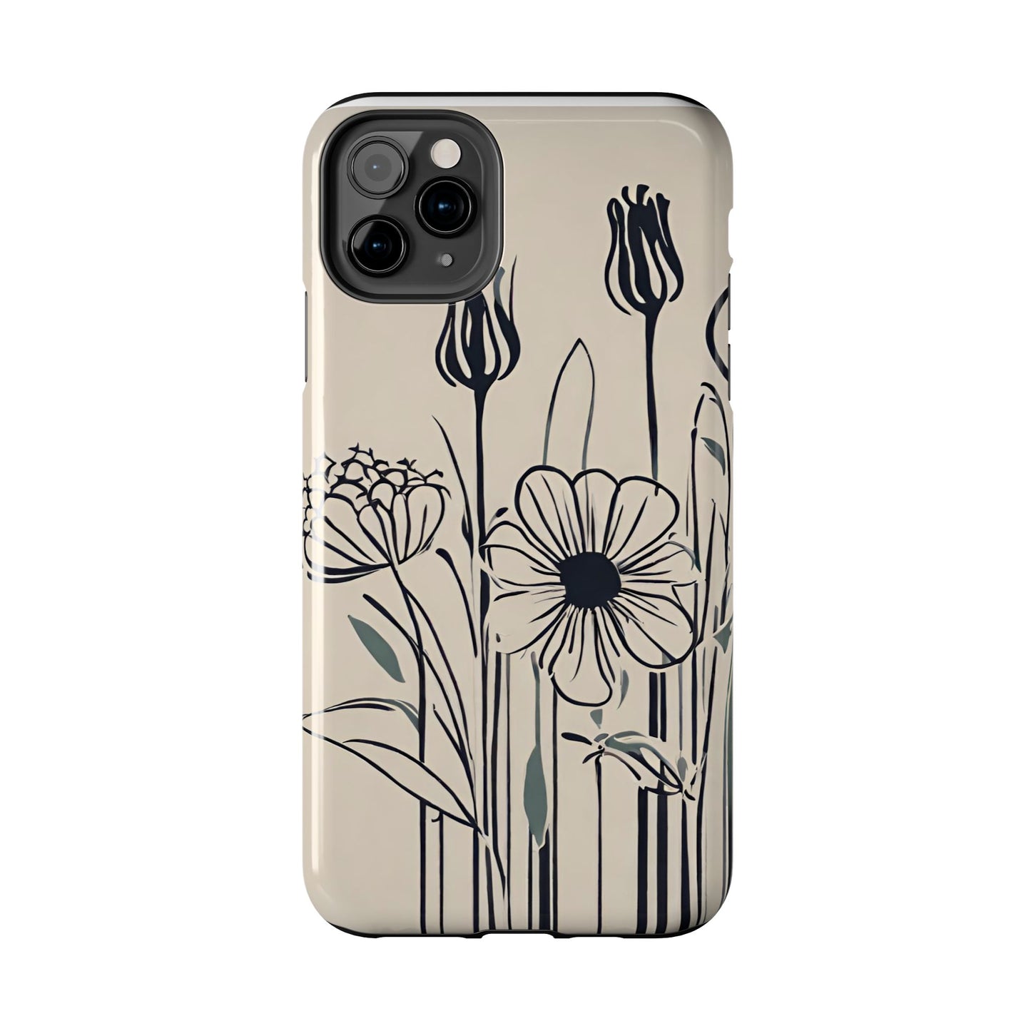 Flower Phone Case, Stencil flower phone case